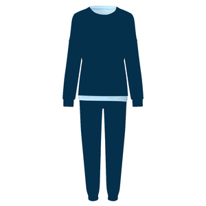 Ensemble de survêtement 2 pièces vert menthe pour femme, manches longues, col rond, coupe ample, vêtements décontractés, en coton tricoté, molleton, toutes saisons - Product Image 5