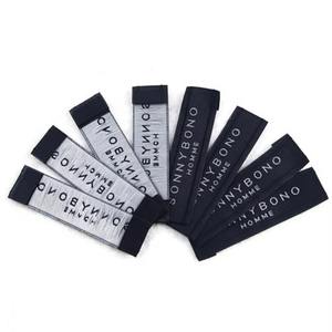 Étiquettes tissées personnalisées en coton biologique haute densité pour vêtements, avec logo privé, en satin, pour 2026 - Product Image 1