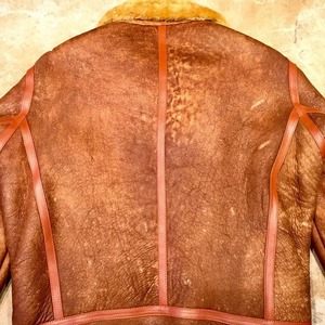 Luxury Leather <b>Shearling</b> <b>Jacket</b> for <b>Men</b> Warm Sheepskin Fur Coat Classic Aviator Biker Winter Outerwear Premium Quality Fit - Product Image 4