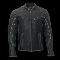 Veste en cuir pour homme, coupe ajustée, fabriquée en usine, aspect élégant, poids lourd, emballage personnalisé, capuche intégrée