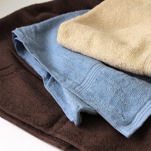 [En gros] Serviette tissée quotidienne de la marque HIORIE Osaka Senshu, 100% coton, écologique, motif à carreaux, petite serviette de bain 40*100cm 350GSM - Product Image 2