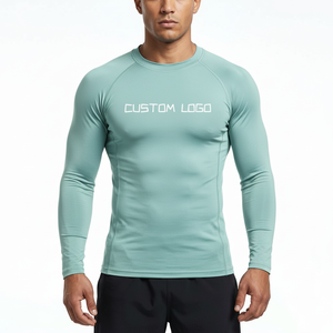 Custom Logo Gym <b>Compression</b> <b>Shirt</b> <b>Men</b> Long Sleeve Sportswear Supplier - Product Image 1