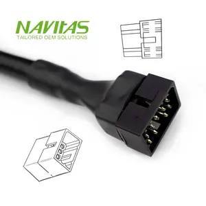 Conjunto de cabo de conector de nylon Molex 1625 15Pin 3.68mm