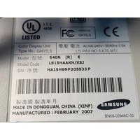 Monitor LCD Samsung SAMSUNG 540N BN68-00946C-00, Guía de Instalación y Seguridad, Usado como Referencia, Piezas de Equipos Semiconductores Obsoletos