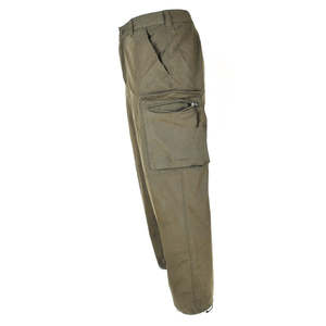 Pantalones cargo verde oliva para hombre, con múltiples bolsillos, material de lona, transpirables, estilo ropa de trabajo, cintura media, para uniforme de Austria - Product Image 2