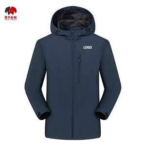 แจ็คเก็ตซอฟต์เชลล์แบบสั่งทำพิเศษสำหรับผู้ชาย ยี่ห้อ Ryan Pro Gear ผ้าระบายอากาศดี ปิดด้วยซิป พร้อมโลโก้แบบสั่งทำ - Product Image 1