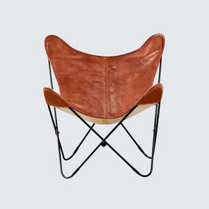 Premium Iron and Leather <b>Chair</b> in Black & <b>Tan</b> with Handmade Industrial Style Dining <b>Chair</b> with Strong Iron Frame at Wholesale - Product Image 6