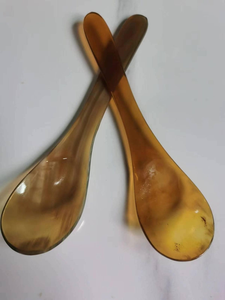 Cuillère de service en corne marine véritable polie, nouveau design traditionnel, couverts décoratifs pour la maison, en corne naturelle de bœuf et de buffle - Product Image 3