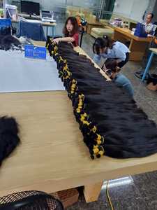 Extensions de cheveux vietnamiennes brutes de qualité 12A, vendeur naturel et droit, cuticule alignée, vierge pour femmes, en vrac - Product Image 5