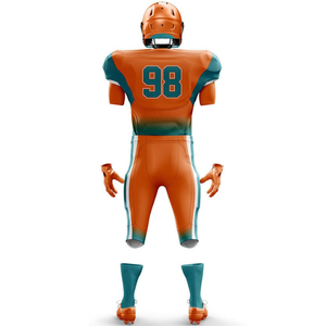 New Arrival Men's Custom Designed Sublimation Printed Plus Size Comfortable Fit Quick Dry Breathable American Football Uniform - Product Image 2