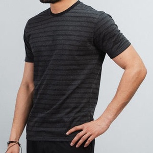 Camiseta de Algodón para Hombre, Cuello Redondo, Manga Corta, Corte Regular, Color Azul Sólido, Estilo Casual - Product Image 5