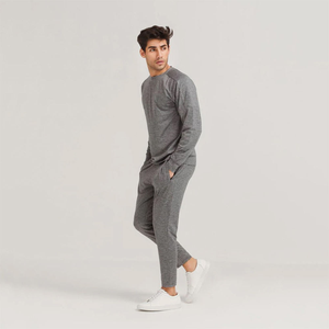 Ensemble de survêtement décontracté en coton mélangé doux et confortable, parfait pour le streetwear décontracté et l'usage quotidien - Product Image 4