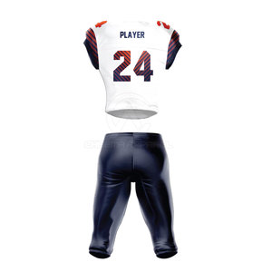 Uniforme de football américain respirant et léger, fabriqué en tissu 100 % polyester pour une absorption optimale pendant les matchs - Product Image 2
