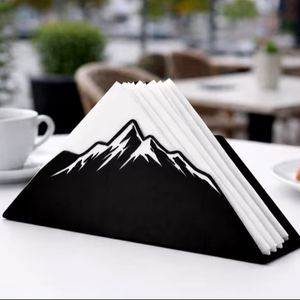 ที่วางผ้าเช็ดปากเหล็กดีไซน์สวย ของตกแต่งโต๊ะอาหารสุดหรู - Product Image 1