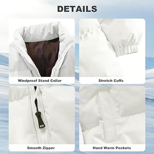 <b>Bubble</b> <b>Coat</b> the North Jacket Face Thick Down Cotton Padded Winter Parka Custom Puffer Jacket - Product Image 6