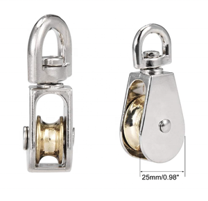 亜鉛合金旋回フックシングルプーリーブロック吊りワイヤーローププーリー - Product Image 5