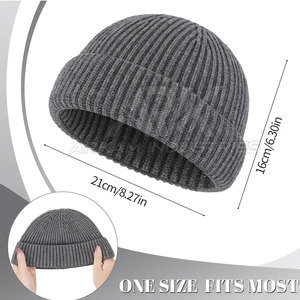 Gorro de Invierno Gris de Primera Calidad, Personalizable con Logotipo, Gorro de Punto Jacquard Cómodo y Personalizable - Product Image 6