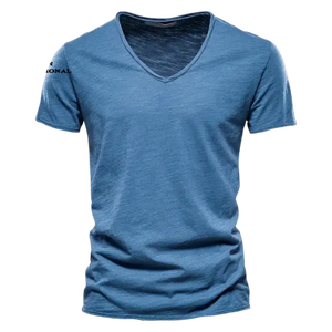 Camiseta Casual de Moda para Hombre, Manga Corta, Mezcla de Algodón, Transpirable, Ropa de Calle, Prenda Superior para Verano - Product Image 5