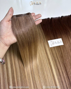 ผมแท้เวียดนามคุณภาพสูง LEXHAIR แบบเวอร์จิ้น  ชนิด Genius Weft  จัดเรียงเกล็ดผมอย่างสมบูรณ์แบบ  แบบเย็บสองชั้นด้วยเครื่องจักร  ดูเป็นธรรมชาติ - Product Image 2