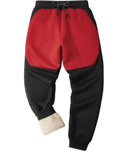 Pantalon décontracté pour homme en toile à taille mi-haute et pantalon baggy évasé en similicuir véritable, personnalisé, posté par Dress Sports - Product Image 1