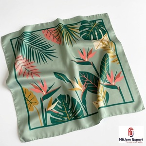 Custom Printed Womens Square <b>Scarf</b> Soft Lightweight Fabric Fashion Accessories OEM ODM Manufacturer Crete Custom Fabric Products - Product Image 2