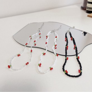 Sseureodam estivo girocollo collana di perline accessori per vacanze in Resort kit di perle di pietra Kitsch - Product Image 1