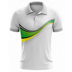 Polo Degradado para Hombre, Diseño con Salpicaduras Amarillo y Verde, Manga Corta, Transpirable, Ligero, Informal, Deportivo - Product Image 5