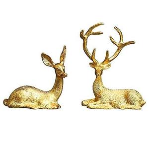 Estatua de Ciervo, Figura de Reno, Escultura Decorativa, Adorno para Navidad, Hogar, Oficina, Decoración de Mesa - Product Image 1