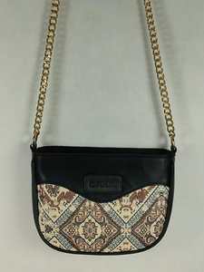 Geometric Fashion Printed Canvas Crossbody <b>Shoulder</b> <b>Bag</b> with Single <b>Strap</b> and Front Zipper Pocket for Women - Product Image 1