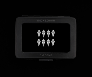 Diamante cultivado en laboratorio de 1.0 quilates, 5x3 mm, corte rombo, diamante melee, diamante blanco creado en laboratorio para joyería y pendientes (8 piezas) - Product Image 1