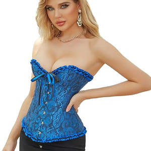 Faja Moldeadora de Estilo Nuevo, Corsé Personalizado en Color, Top Vintage con Estampado Personalizado para Mujer, Corsé Sexy de Encaje de Princesa, Corsé de Cuero - Product Image 3