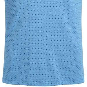 Polo de Manga Corta para Hombre, Azul Claro, Estampado a Rayas, Transpirable, Deportivo, Elegante, Informal, para Golf y Entrenamiento - Product Image 6