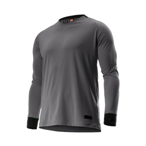 Camiseta Deportiva de Manga Larga para Hombre, 100% Algodón, Antiarrugas, Transpirable, de Secado Rápido, para Gimnasio y Entrenamiento, con Logotipo Personalizado - Product Image 1
