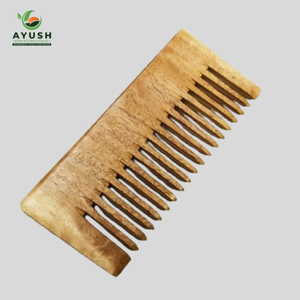 Natural Handmade Thick Hair Neem Wood <b>Wide</b> Tooth Detangling <b>Comb</b> Eco Choice - Product Image 4