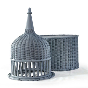 Elegant Wicker Storage and Serving Solution Luxury Ramadan Eid <b>Gift</b> <b>Basket</b> Handmade from Eco-Friendly Rattan - Product Image 2