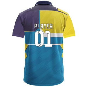 Uniforme de críquet personalizado por sublimación, ropa de equipo transpirable de poliéster, jersey de críquet de alta calidad, uniforme de críquet por sublimación. - Product Image 3
