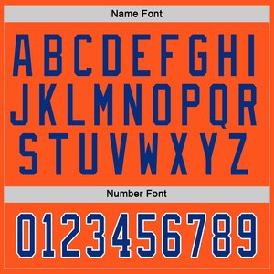 Professional Orange and Royal Blue Sublimated Ice Hockey Jersey High Quality Soft & Comfortable Customized Logo - Product Image 3