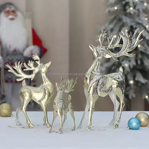 Décorations de Noël modernes en fer suspendues en forme de cerf - Product Image 3