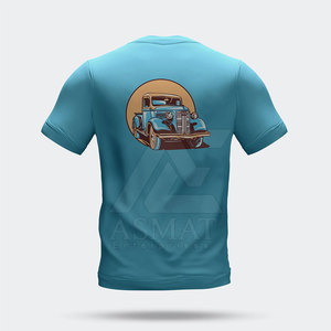 Camiseta de Algodón con Estampado DTF, Informal, de Manga Corta, Transpirable, con Diseño Gráfico para Verano, 100% Algodón - Product Image 6