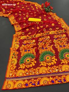 Best Quality Woven Cotton with <b>Jamdani</b> Pattern Flower-design <b>Saree</b>-Set Worldwide Supplier Exporter At Wholesale Rate - Product Image 4