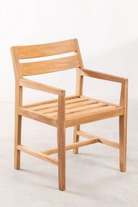 Modern Minimalist Eco-Friendly <b>Dining</b> <b>Chairs</b> Solid Teak Wood Smooth Finish Home Furniture - Product Image 5