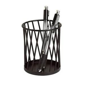 High Quality Iron Metal <b>Pen</b> <b>Holder</b> Black Finished <b>for</b> Study Room School Office Tabletop Usage <b>Pen</b> Pencil <b>Holder</b> <b>Desk</b> Organizers - Product Image 1