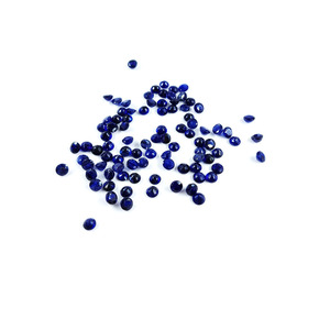 Zafiros azules naturales de Bangkok calibrados de 4 mm, piedras preciosas de zafiro azul redondas sueltas naturales para la fabricación de joyas, listas para usar. - Product Image 1