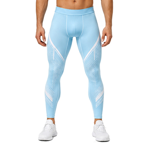 Collants de compression sportifs pour hommes, leggings de course personnalisés, extensibles, anti-humidité, pantalons de fitness pour la gym, vente en gros, fabricant - Product Image 1