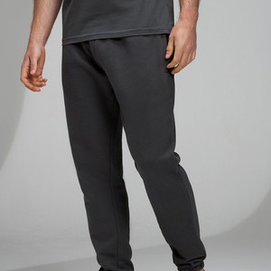 Wholesale Custom men's Winter Solid Casual Workout Wide Leg High Waisted Sports Cotton Fleece Fitted <b>Joggers</b> Pockets - Product Image 1