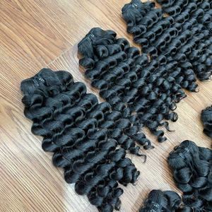 Super Oferta: Extensiones de Cabello Humano Rizado al Vapor de Proveedores de Cabello Natural, Color Natural, Directo de Fábrica en Vietnam - Product Image 6