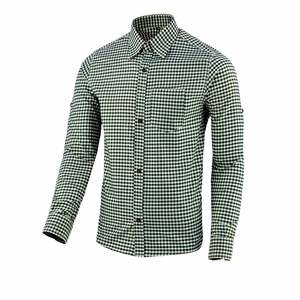 เสื้อเชิ้ตบาวาเรียนสีเทาสำหรับผู้ชายระดับพรีเมียม ผ้าฝ้าย กระดุมหน้า แขนยาว ไซส์ S ถึง 4XL - Product Image 1