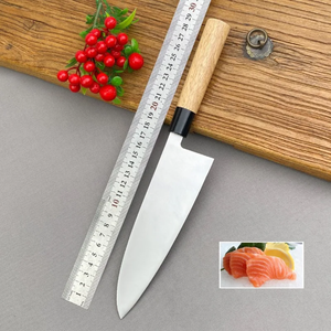 Couteau de chef LEGACY BLADES en acier japonais à haute teneur en carbone, forgé à la main, manche en bois naturel, ambidextre, finition hautement polie, compatible lave-vaisselle - Product Image 4