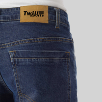 Jeans stretch homme coupe slim, édition professionnelle personnalisée en usine, taille droite, grandes tailles, formel et décontracté, été, couleur unie, respirant, haute qualité