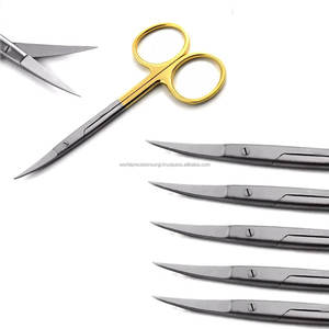 Tijeras Quirúrgicas de Iris Reutilizables de Acero Inoxidable Plateado WPS-FG2-TC de World Precision Surgical, Curvas de 115 mm, Ergonómicas, Manuales, para Cirugía Dental - Product Image 6